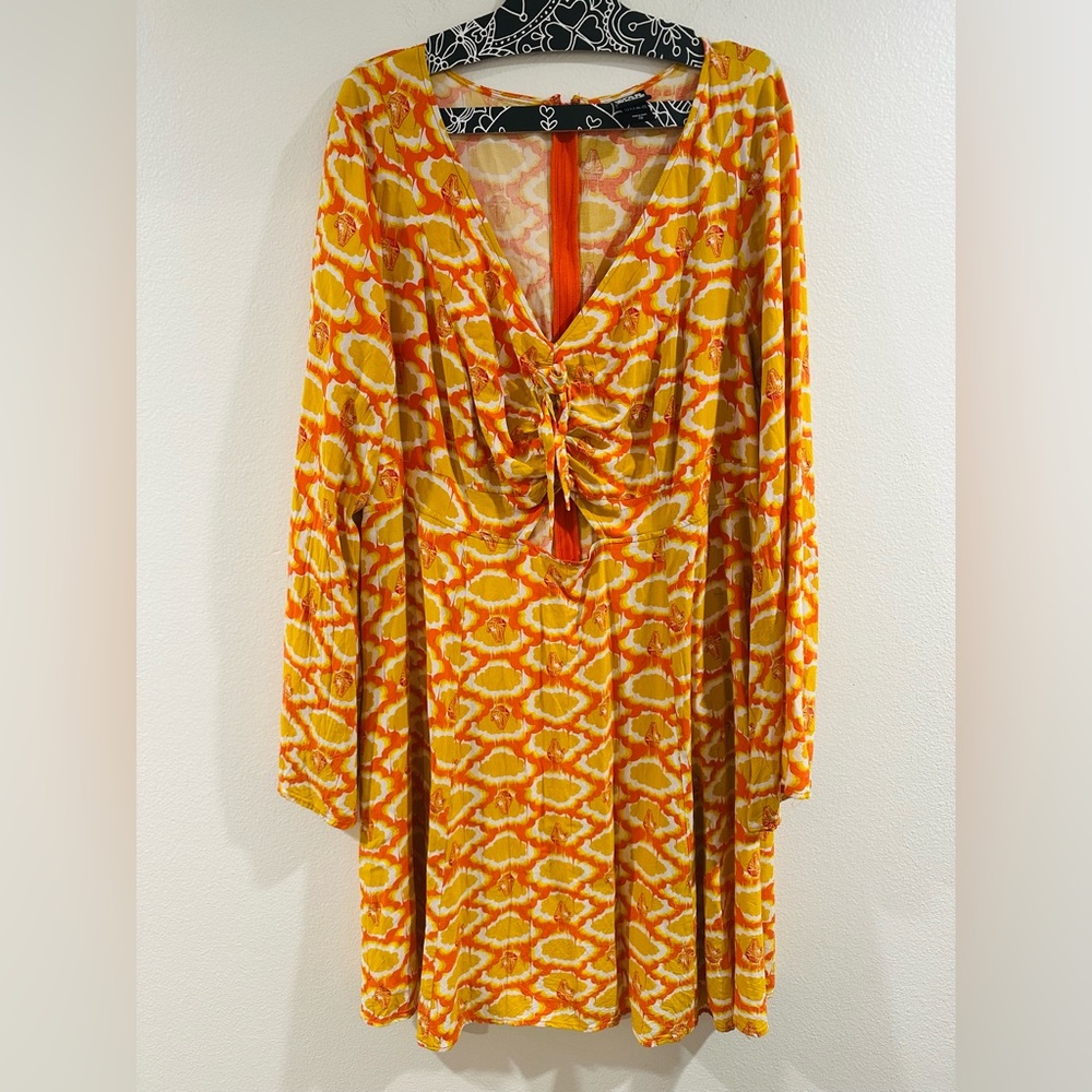 Her Universe Orange and Yellow Mini Dress